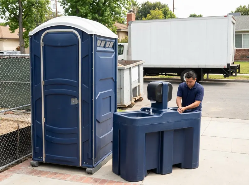 Standalone Dual-Basin Hand Wash Stations in Tarzana, CA
